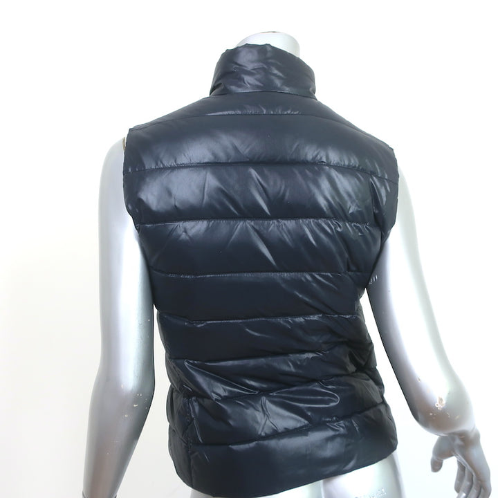 Moncler Ghany Down Puffer Vest Navy Size 00