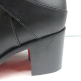 Christian Louboutin Karistrap Ankle Boots Black Leather Size 38.5