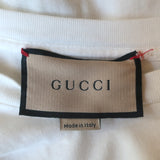 Gucci Shooting Star T-Shirt Cream Cotton Size Large Cap Sleeve Top