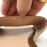 Gianvito Rossi Metallic Leather Slide Sandals Gold Size 39