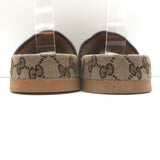 Gucci GG Supreme Slide Sandals Beige Monogram Canvas Size 7