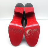 Christian Louboutin Karistrap Ankle Boots Black Leather Size 38.5