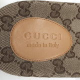 Gucci GG Supreme Slide Sandals Beige Monogram Canvas Size 7