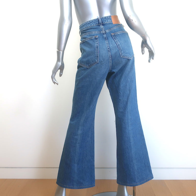 Ulla Johnson The Colette High Rise Kick Flare Jeans Blue Size 29