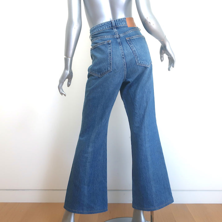 Ulla Johnson The Colette High Rise Kick Flare Jeans Blue Size 29