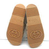 Gucci GG Supreme Slide Sandals Beige Monogram Canvas Size 7