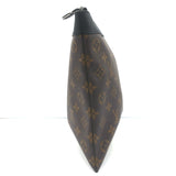 Louis Vuitton Discovery Pochette GM Brown Monogram Canvas Large Clutch NEW