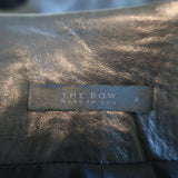 The Row Leather Zip-Front Jacket Black Size 4