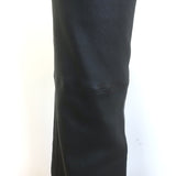 Helmut Lang Crop Flare Leather Pants Black Size 10