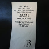 The Row Leather Zip-Front Jacket Black Size 4