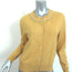 Marc Jacobs Beaded Cardigan Yellow Wool-Cashmere Size Small