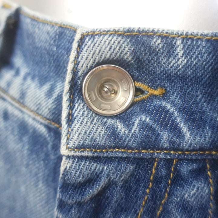 Maison Margiela Diane Keaton Wide Leg Jeans Blue Denim Size 40