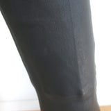 Helmut Lang Crop Flare Leather Pants Black Size 10