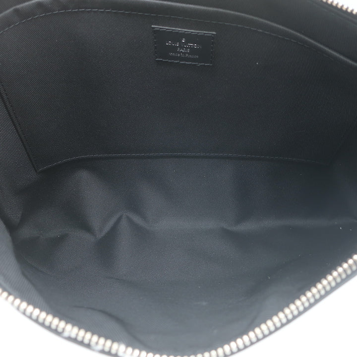 Louis Vuitton Discovery Pochette GM Brown Monogram Canvas Large Clutch NEW