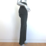 Helmut Lang Crop Flare Leather Pants Black Size 10