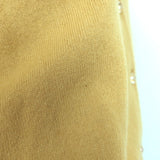 Marc Jacobs Beaded Cardigan Yellow Wool-Cashmere Size Small