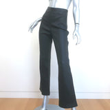 Helmut Lang Crop Flare Leather Pants Black Size 10