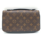 Louis Vuitton Macassar XL Zippy Wallet Brown Monogram Canvas Clutch
