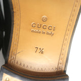 Gucci Open Roos Backless Horsebit Loafers Black Leather Size 7.5 NEW