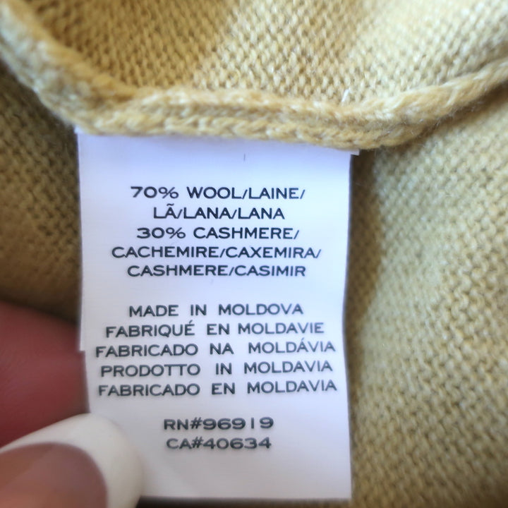 Marc Jacobs Beaded Cardigan Yellow Wool-Cashmere Size Small