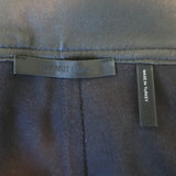 Helmut Lang Crop Flare Leather Pants Black Size 10