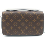 Louis Vuitton Macassar XL Zippy Wallet Brown Monogram Canvas Clutch