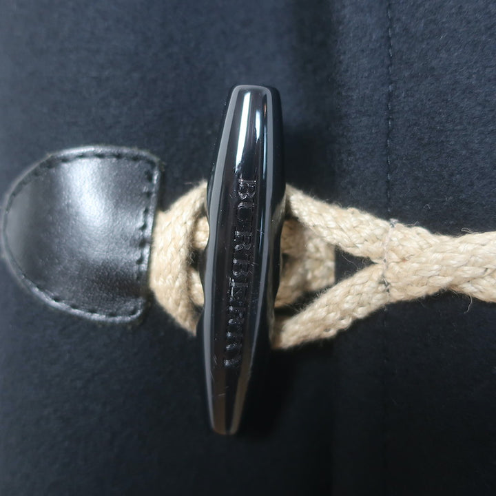 Burberry Prorsum Rope-Toggle Duffle Coat Black Wool Felt Size Extra Extra Large