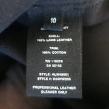 Helmut Lang Crop Flare Leather Pants Black Size 10