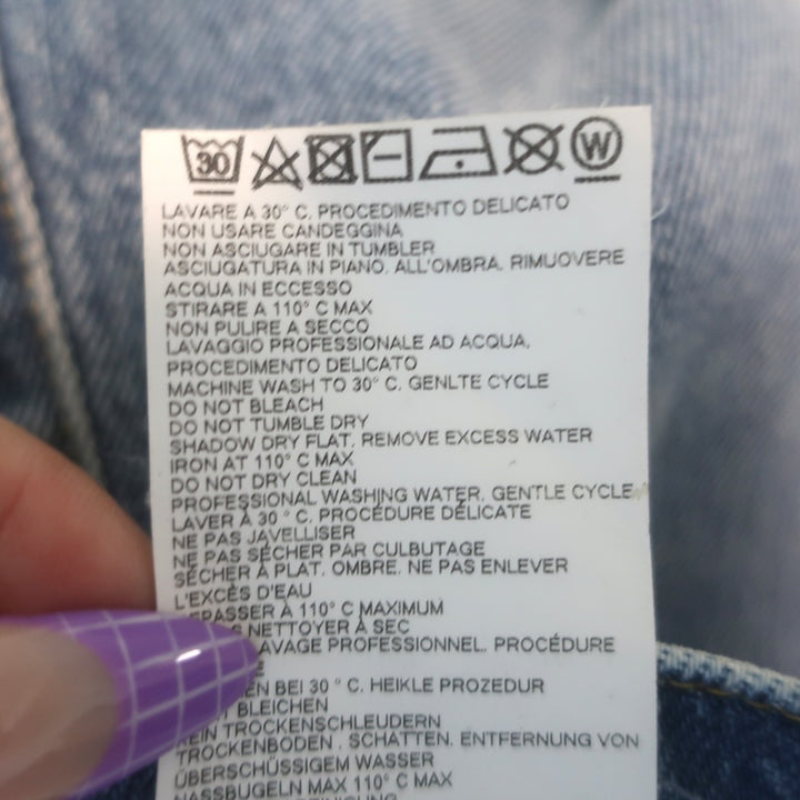Maison Margiela Diane Keaton Wide Leg Jeans Blue Denim Size 40