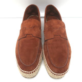 Hermes Trip Espadrilles Marron Teck Suede Size 42