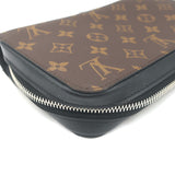 Louis Vuitton Macassar XL Zippy Wallet Brown Monogram Canvas Clutch