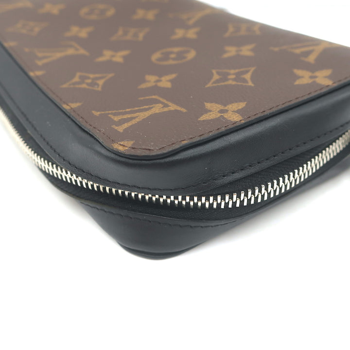 Louis Vuitton Macassar XL Zippy Wallet Brown Monogram Canvas Clutch