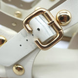 Freda Salvador Sera Fisherman Sandals Cream Leather Size 8