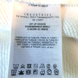 Moncler Zip Up Hoodie White Cotton & Nylon Size Extra Small Short Sleeve Jacket