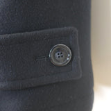 Burberry Prorsum Rope-Toggle Duffle Coat Black Wool Felt Size Extra Extra Large