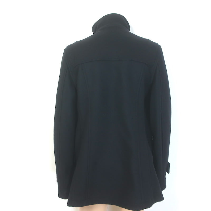 Burberry Prorsum Rope-Toggle Duffle Coat Black Wool Felt Size Extra Extra Large
