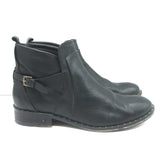 Freda Salvador Star Fringe Overlay Jodhpur Boots Black Leather Size 9.5