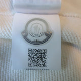 Moncler Zip Up Hoodie White Cotton & Nylon Size Extra Small Short Sleeve Jacket