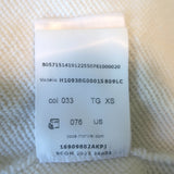 Moncler Zip Up Hoodie White Cotton & Nylon Size Extra Small Short Sleeve Jacket