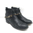 Freda Salvador Star Fringe Overlay Jodhpur Boots Black Leather Size 9.5