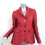 Sonia Rykiel Blazer Red Cotton-Wool Size 34 Three Button Jacket