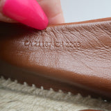 Hermes Trip Espadrilles Marron Teck Suede Size 42