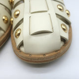 Freda Salvador Sera Fisherman Sandals Cream Leather Size 8