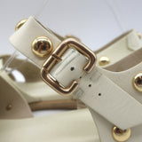 Freda Salvador Sera Fisherman Sandals Cream Leather Size 8