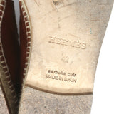 Hermes Trip Espadrilles Marron Teck Suede Size 42