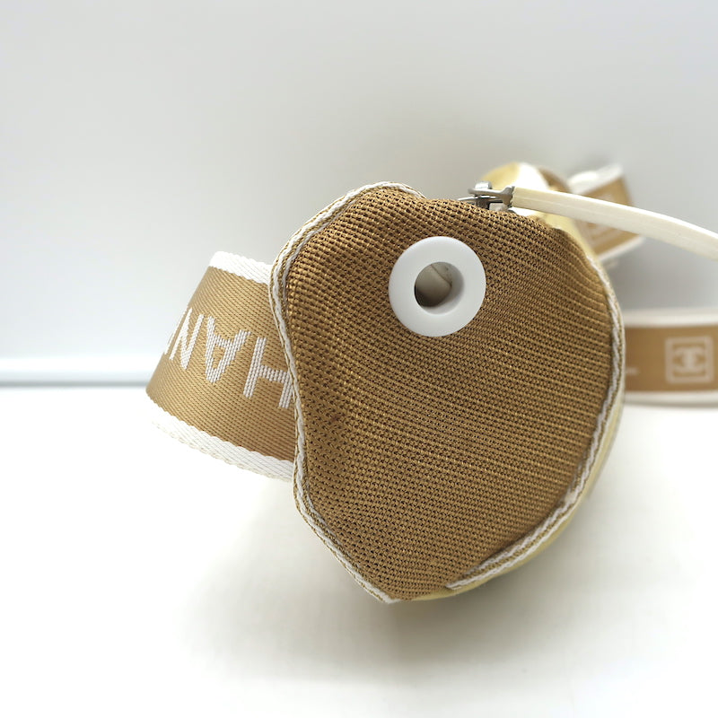 Chanel 2005 Sports Line CC Belt Bag Gold Fabric &amp; Mesh