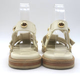 Freda Salvador Sera Fisherman Sandals Cream Leather Size 8