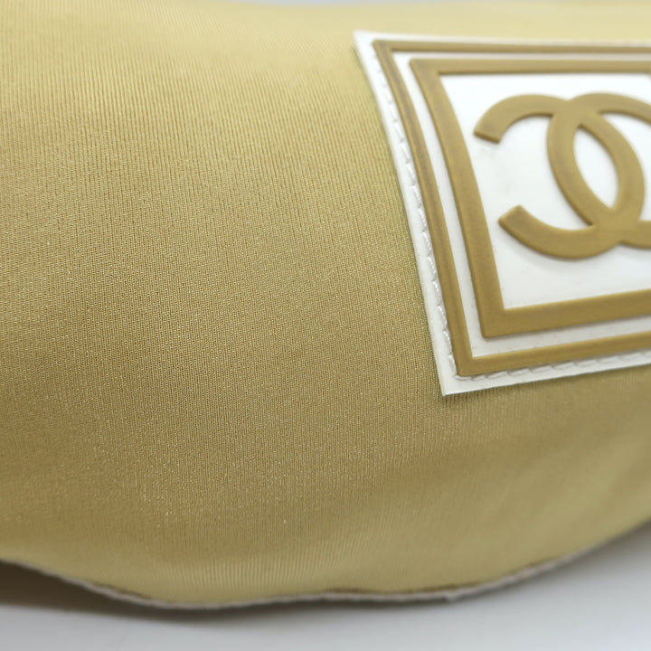 Chanel 2005 Sports Line CC Belt Bag Gold Fabric &amp; Mesh