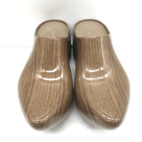 Balenciaga Technoclog Platform Mules Wood Printed Rubber Size 41