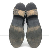 Freda Salvador Star Fringe Overlay Jodhpur Boots Black Leather Size 9.5